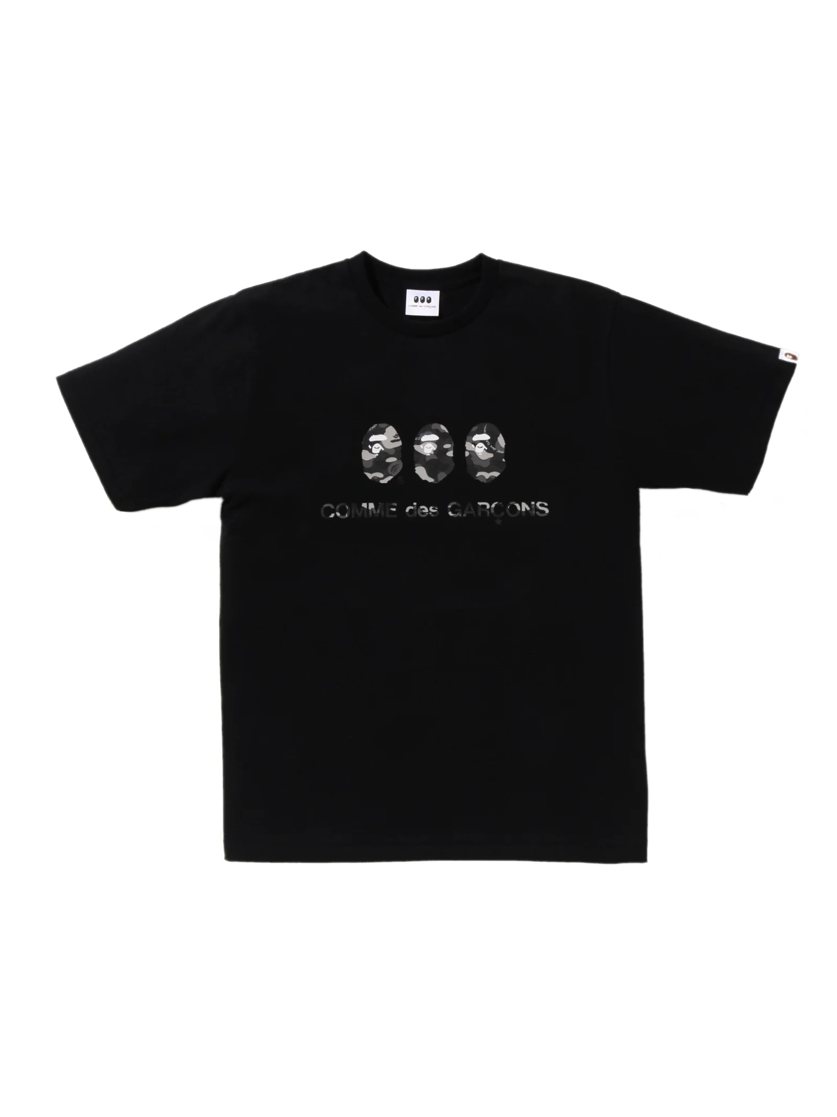 Bape x CDG Three Apes Tee Black Osaka Exclusive – THEPARKS