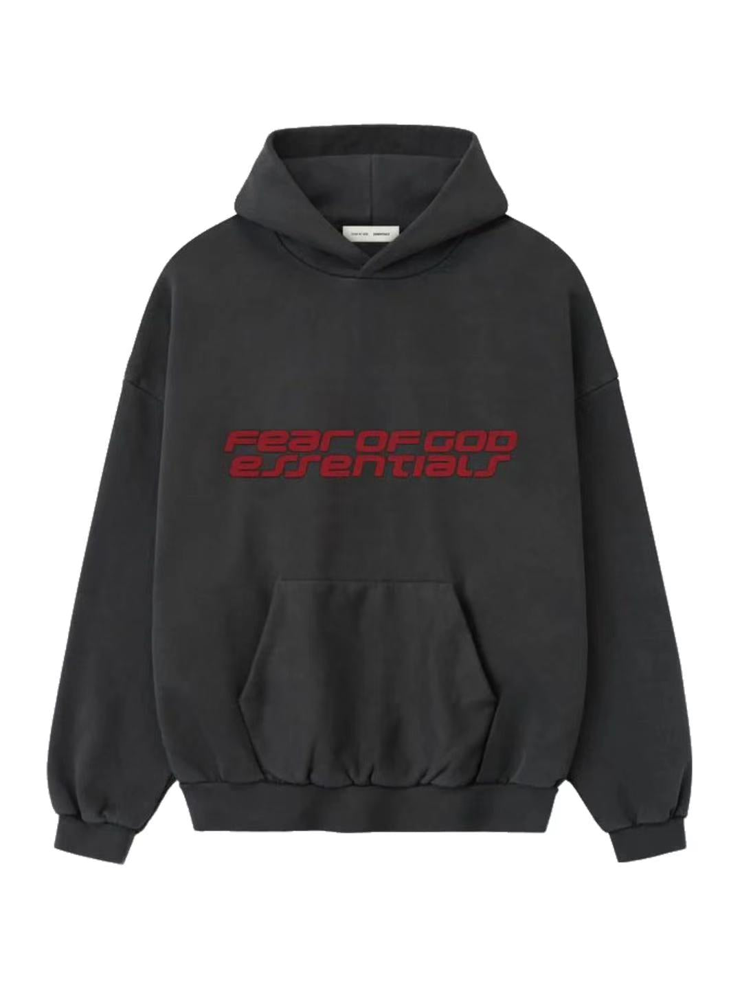 Essentials 25 Holiday Heavy Fleece 90s Hoodie Iron Grey