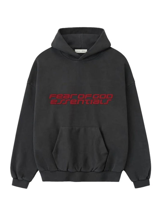 Essentials 25 Holiday Heavy Fleece 90s Hoodie Iron Grey