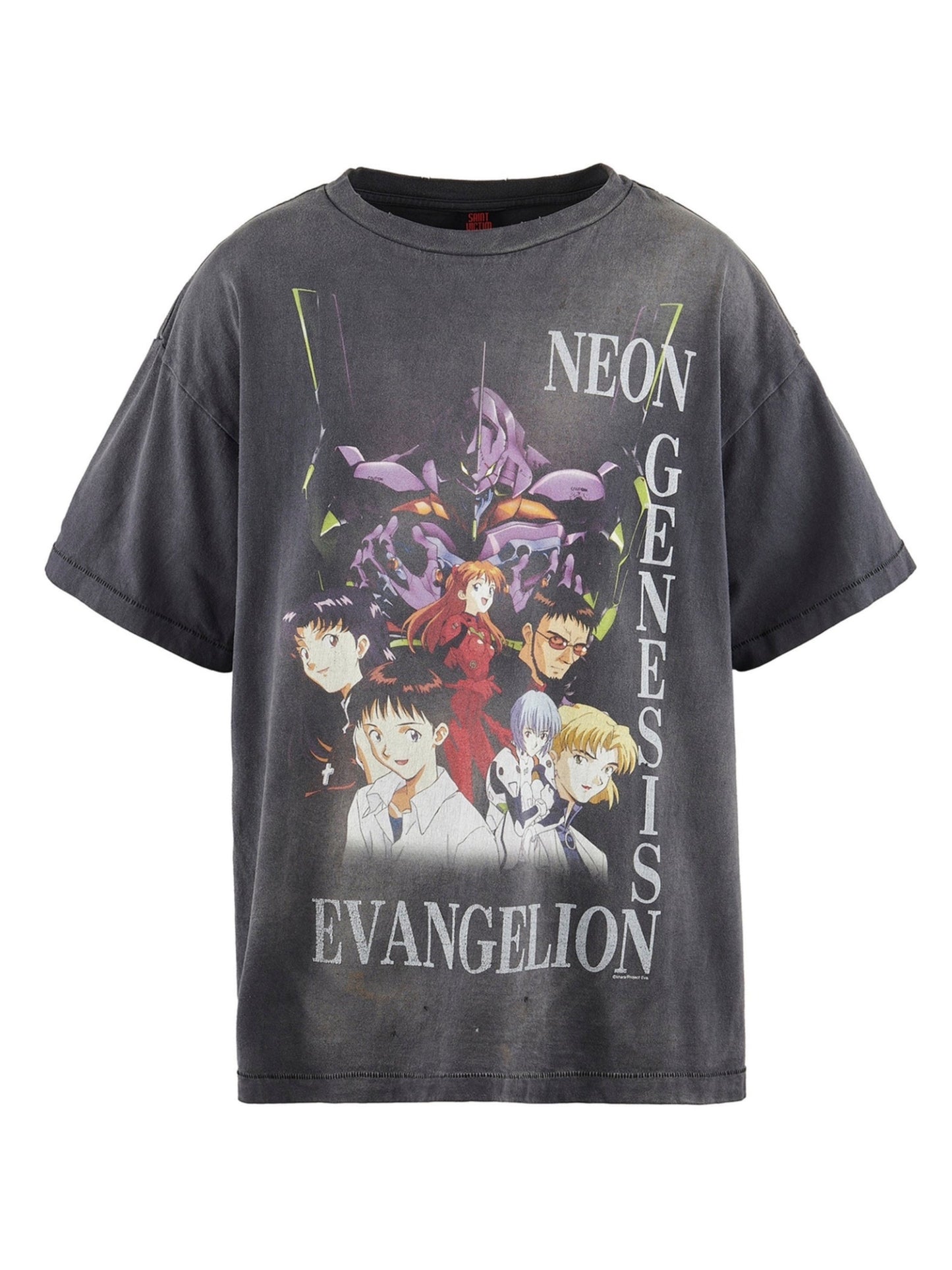 SAINT Mxxxxxx × EVANGELION EV_SS Tee/Neon Gnsis / Black