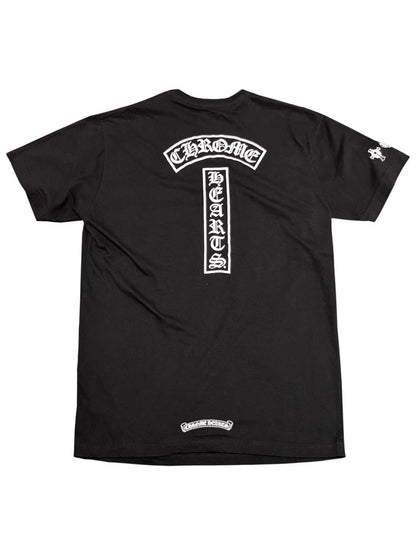 Chrome Hearts T Bar Logo Back Horseshoe Pocket Tee Black Size L C118449142-Used