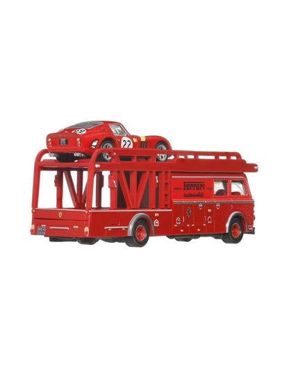 Hot Wheels 1:64 Premium Team Transport Ferrari 250 GTO #22 with Fiat 642 RN2 Bartoletti Transporter