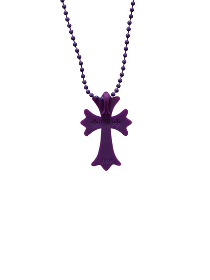 Chrome Hearts Silicone CH Cross Necklace Purple