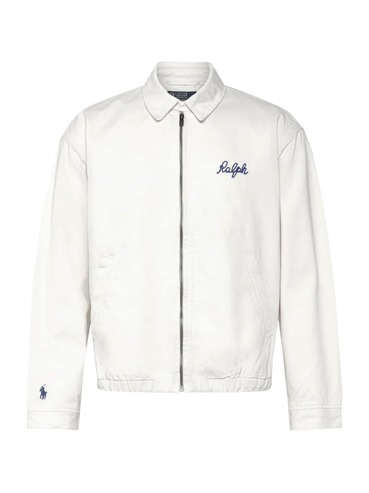 Polo Ralph Lauren Cow Back Embroidery Harrington Jacket White
