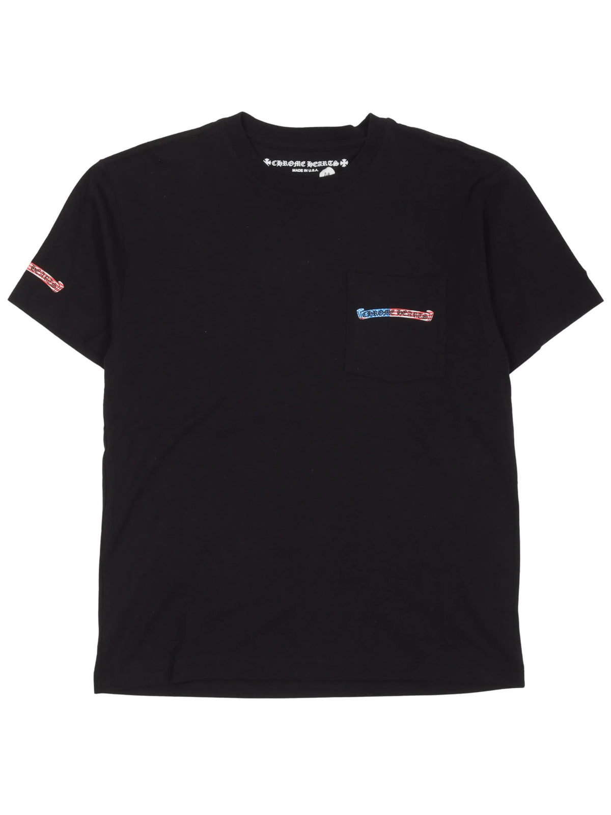 Chrome Hearts American Flag Scroll Tee Black