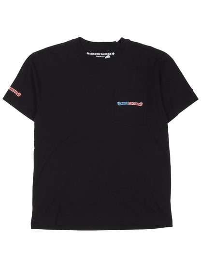 Chrome Hearts American Flag Scroll Tee Black