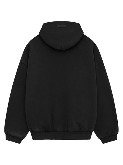 Essentials 25Ss Heavy Fleece Vintage Shrunken Hoodie Black
