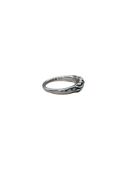 Chrome Hearts Silver Baby Floral Ring US 8 C1209873-Used