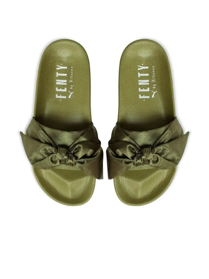 Puma Bow Slide Wns Olive Branch Puma Silver 36577401