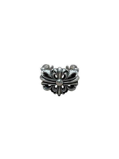 Chrome Hearts Double Floral Ring US 10.5 C519018921-Used