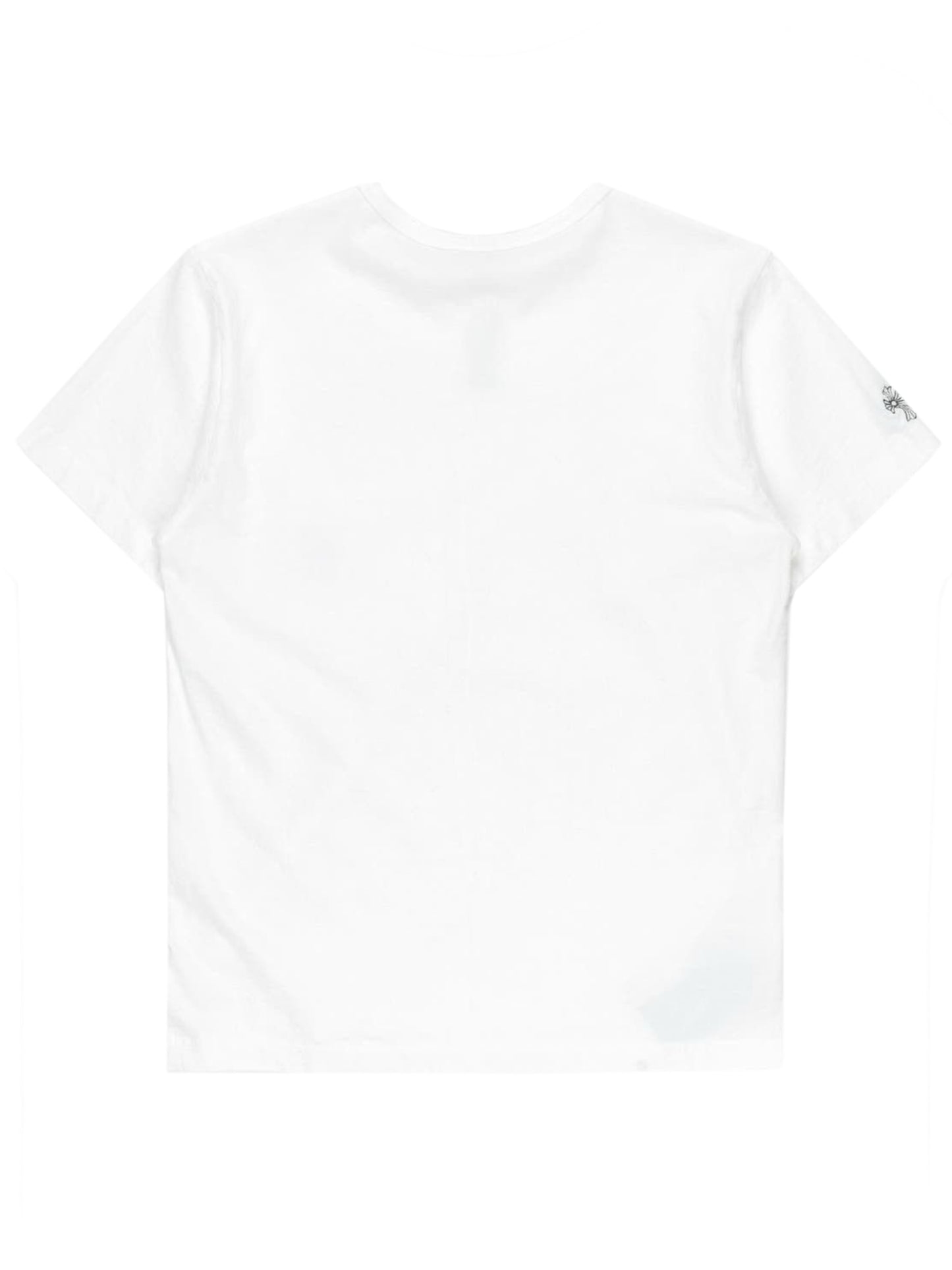 Chrome Hearts Embroidered Script Vertical Logo Pocket Tee White