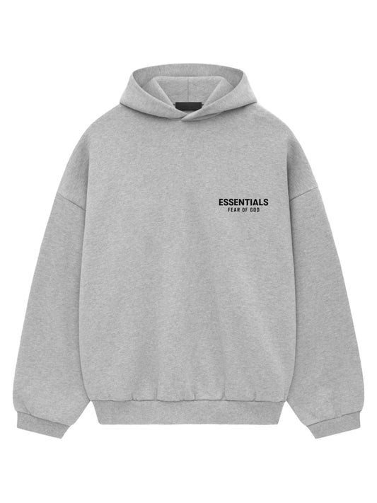 Essentials 25Ss Fleece Hoodie Light Heather
