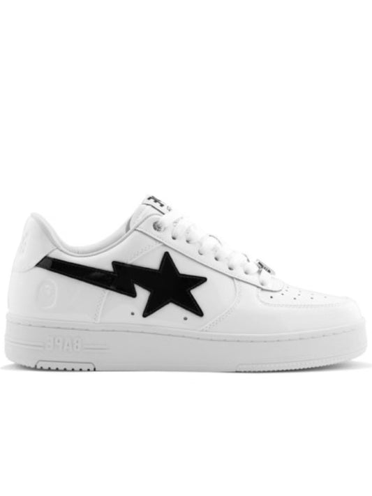 Bape Sta #1 M2 Patent Leather Sneaker White