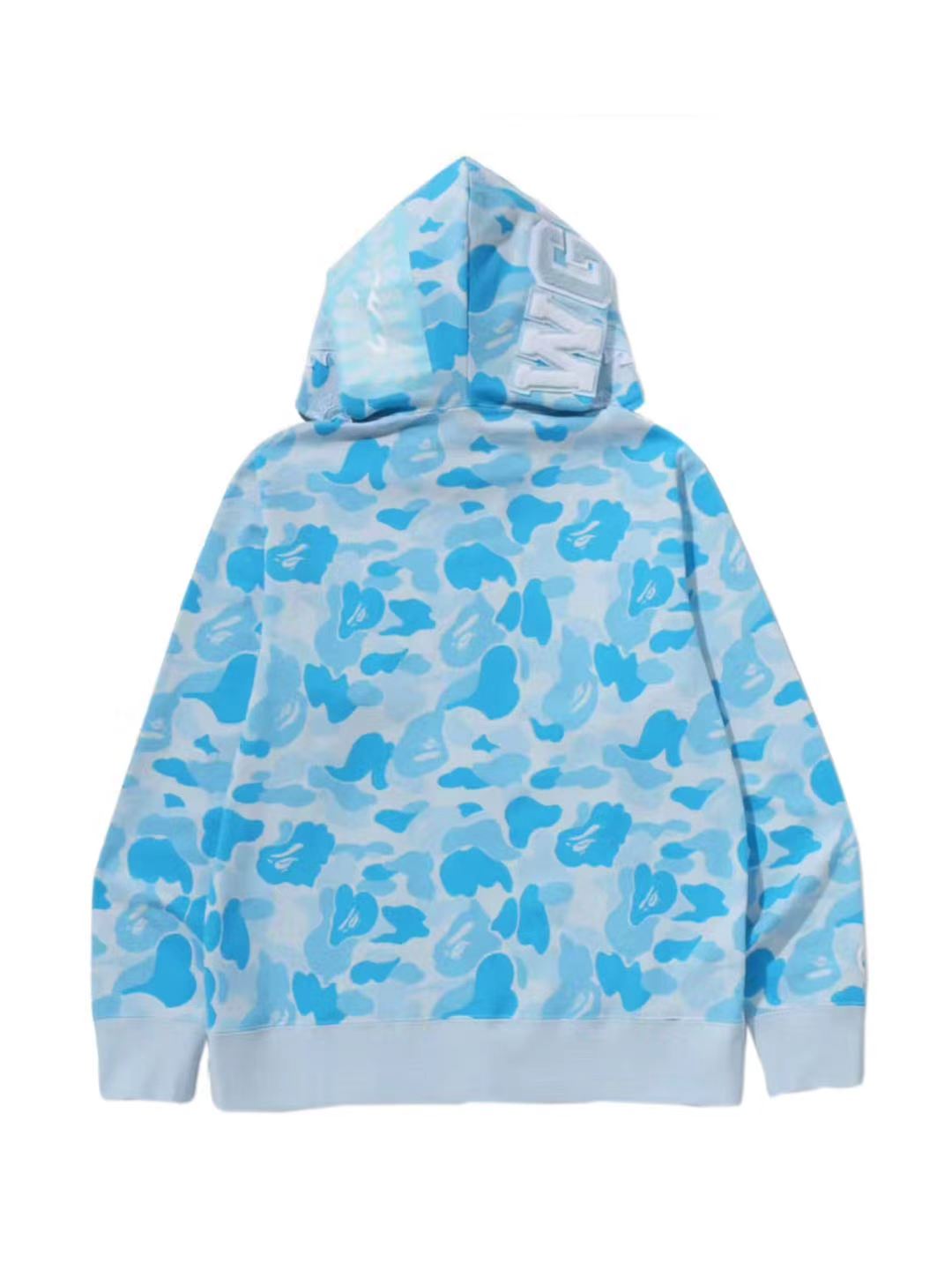 Bape ICY Abc Camo Shark Full Zip Hoodie Blue