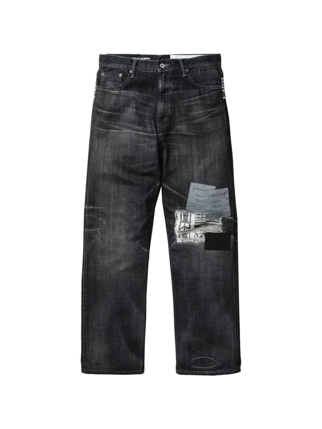 Neighborhood x Yohji Yamamoto Savage Denim DP Basic Pants Black