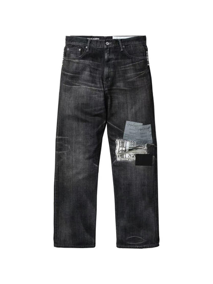 Neighborhood x Yohji Yamamoto Savage Denim DP Basic Pants Black