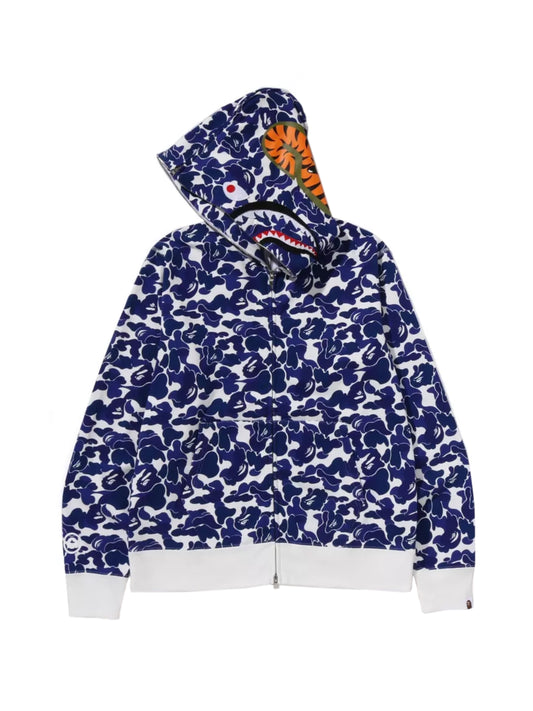 Bape Separate Shark Full Zip Hoodie Purple Japan Exclusive