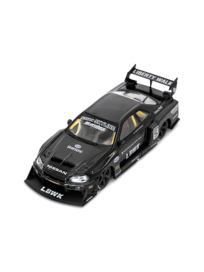 MINI GT 1/64 Nissan LB-ER34 Super Silhouette Black Blister