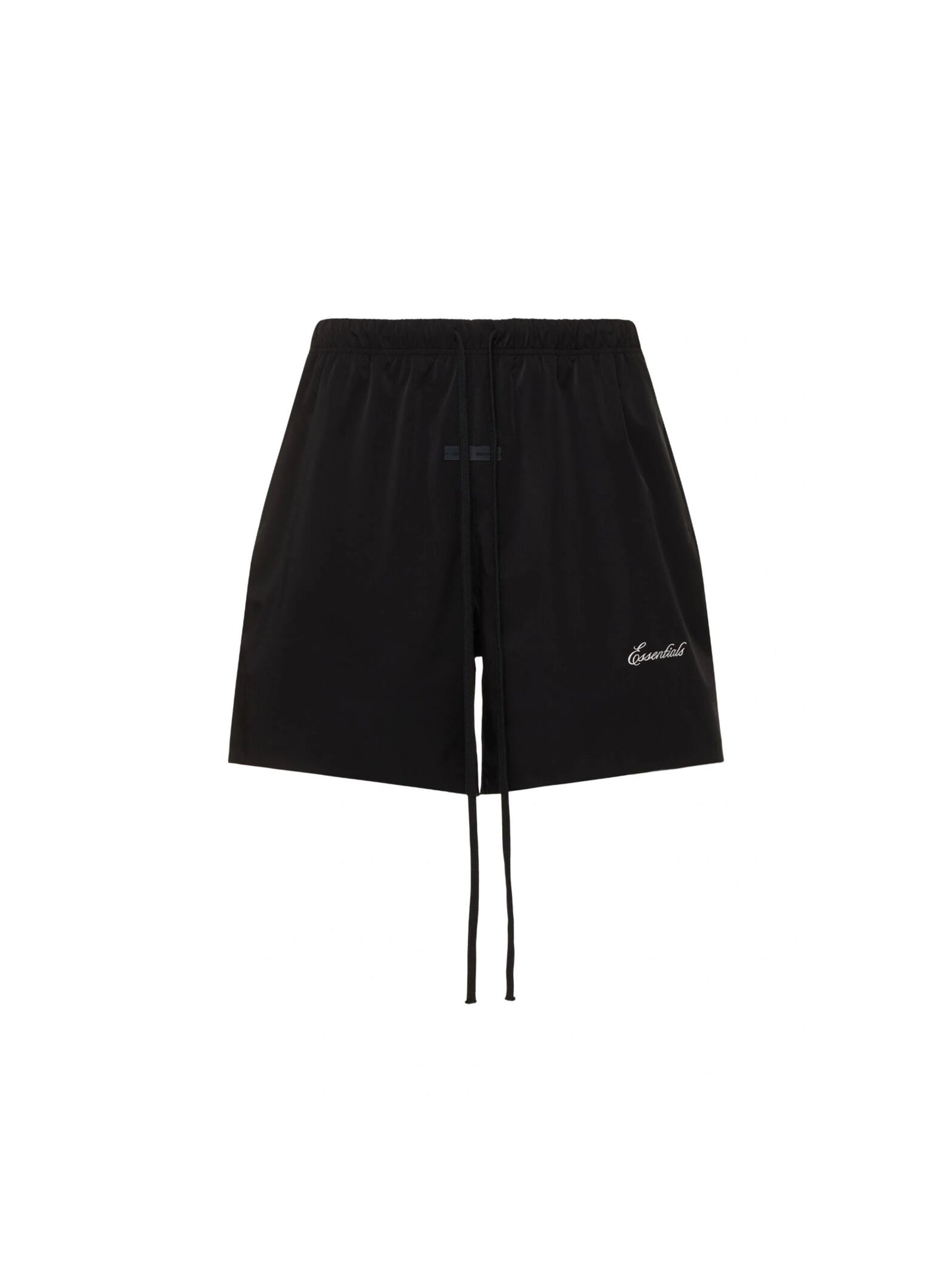 Essentials 25FW Sporty Nylon Soccer Shorts Jet Black