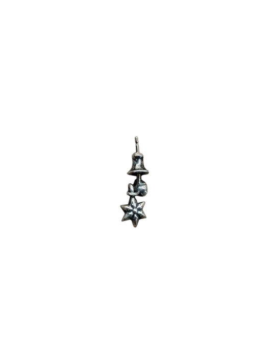 Chrome Hearts Silver Star Drop Earrings C119429038-Used