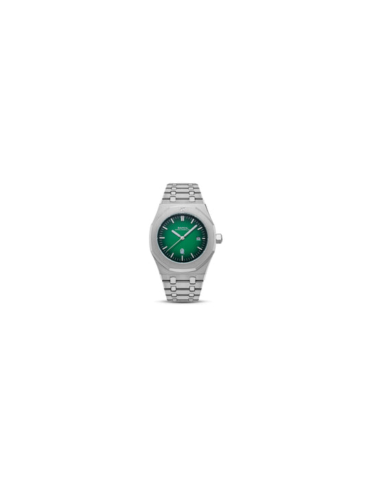Bape Men Watches Type 9 BAPEX Silver Green