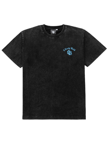 Liberty Walk Circle Text R35 Washed Black Tee