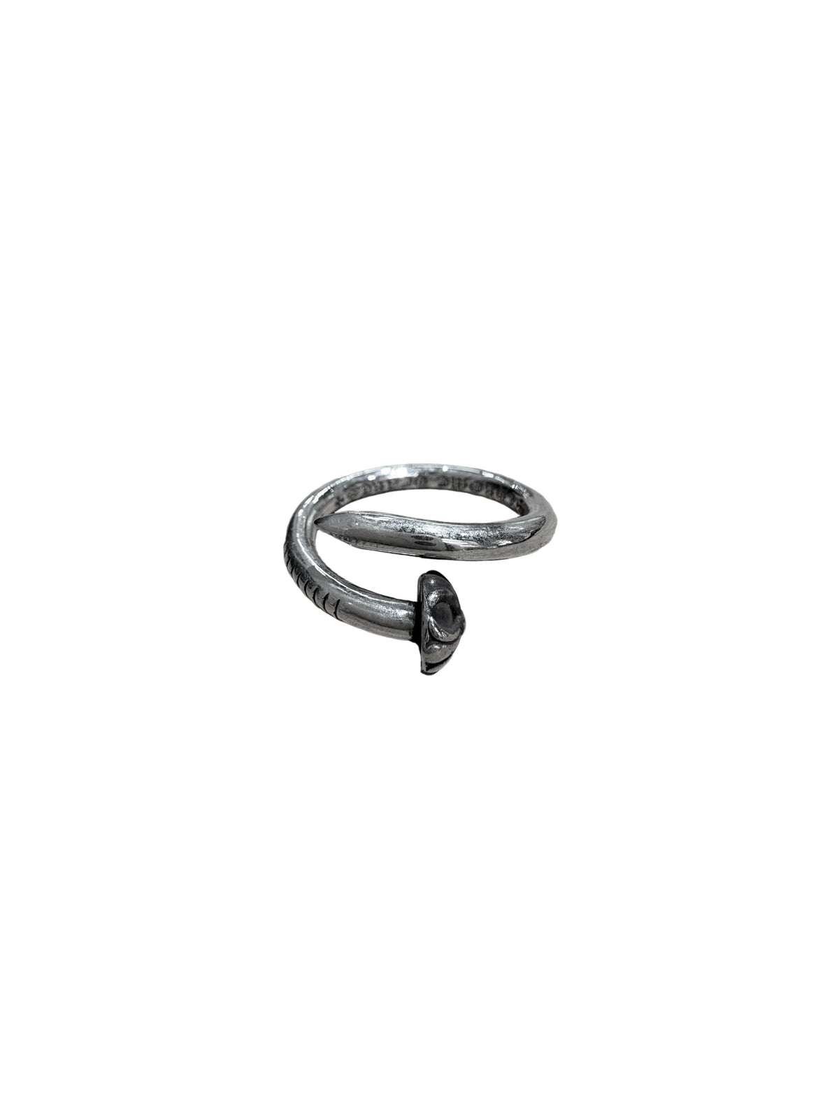 Chrome Hearts Nail Cross Ball Silver Ring US 9 C40115403-Used