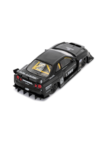 MINI GT 1/64 Nissan LB-ER34 Super Silhouette Black Blister