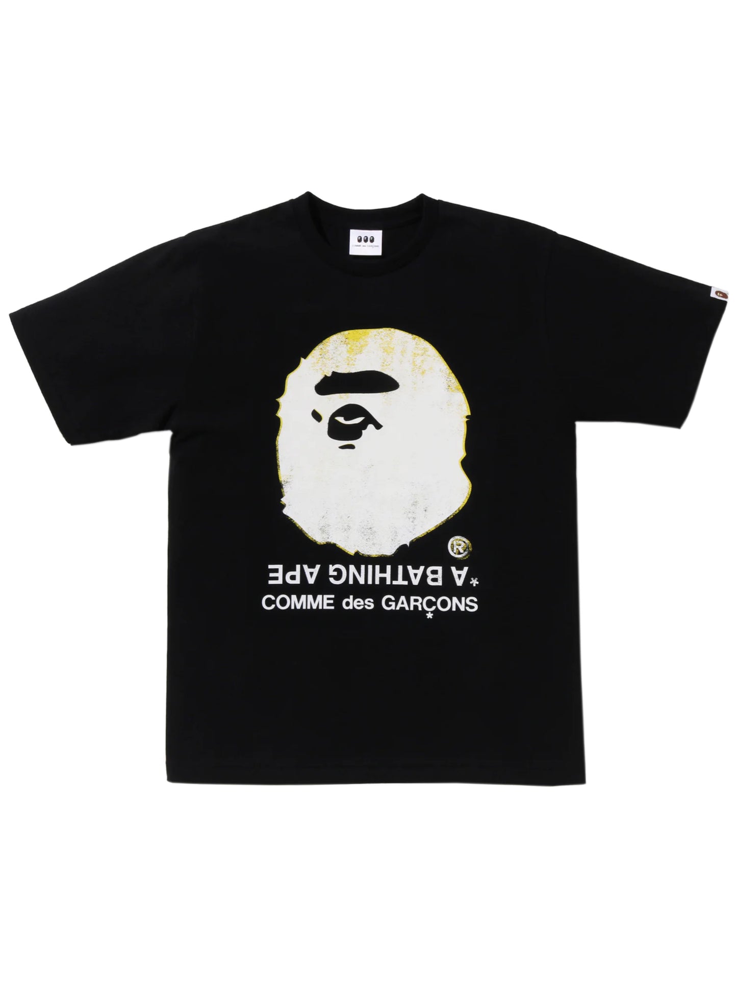 Bape x CDG Big Ape Head Tee Black Osaka Exclusive