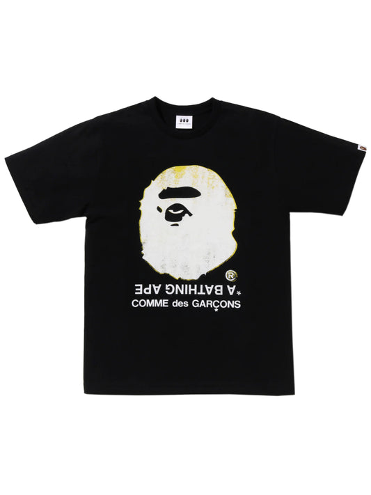 Bape x CDG Big Ape Head Tee Black Osaka Exclusive