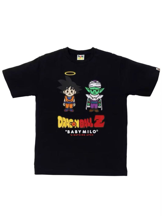 Bape x Dragon Ball Z Son Goku & Piccolo Baby Milo Tee Black