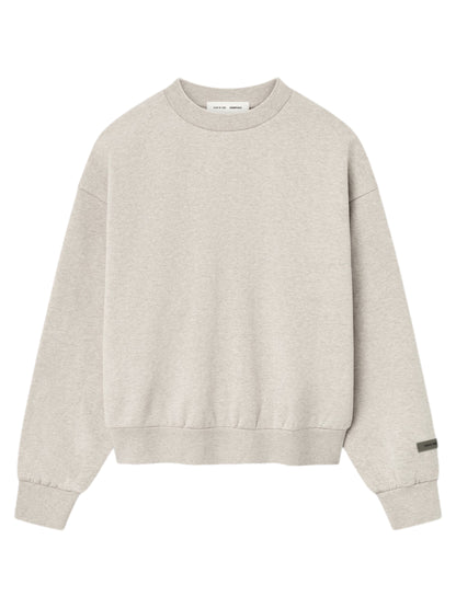 Essentials 25FW Classic Fit Fleece Crewneck Heather Stone