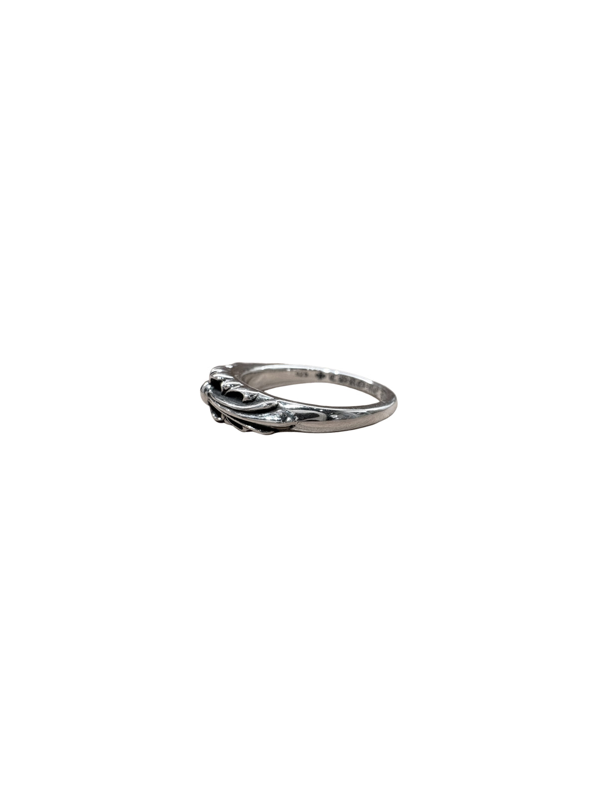 Chrome Hearts Silver Baby Floral Ring US 8 C1209873-Used