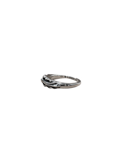 Chrome Hearts Silver Baby Floral Ring US 8 C1209873-Used