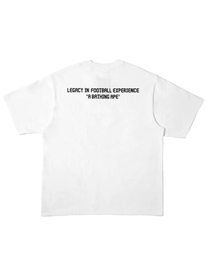 Bape x CR7Life Big Ape Head Reflection Camo Tee White