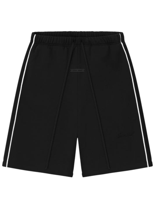 Essentials 25FW Relaxed Basketball Jersey Shorts With Piping Jet Black