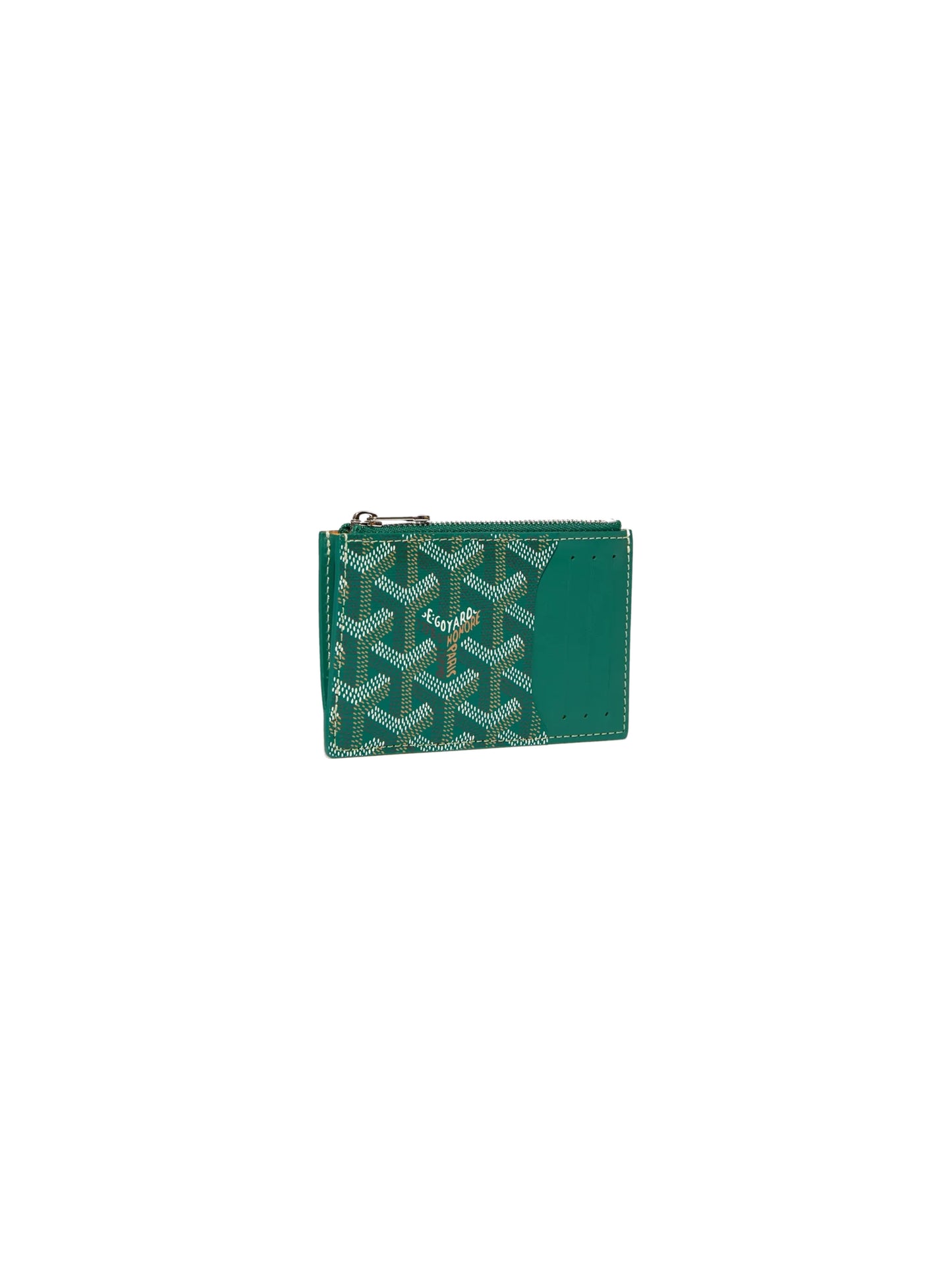 Goyard Bourbon Zipped Card Holder Green