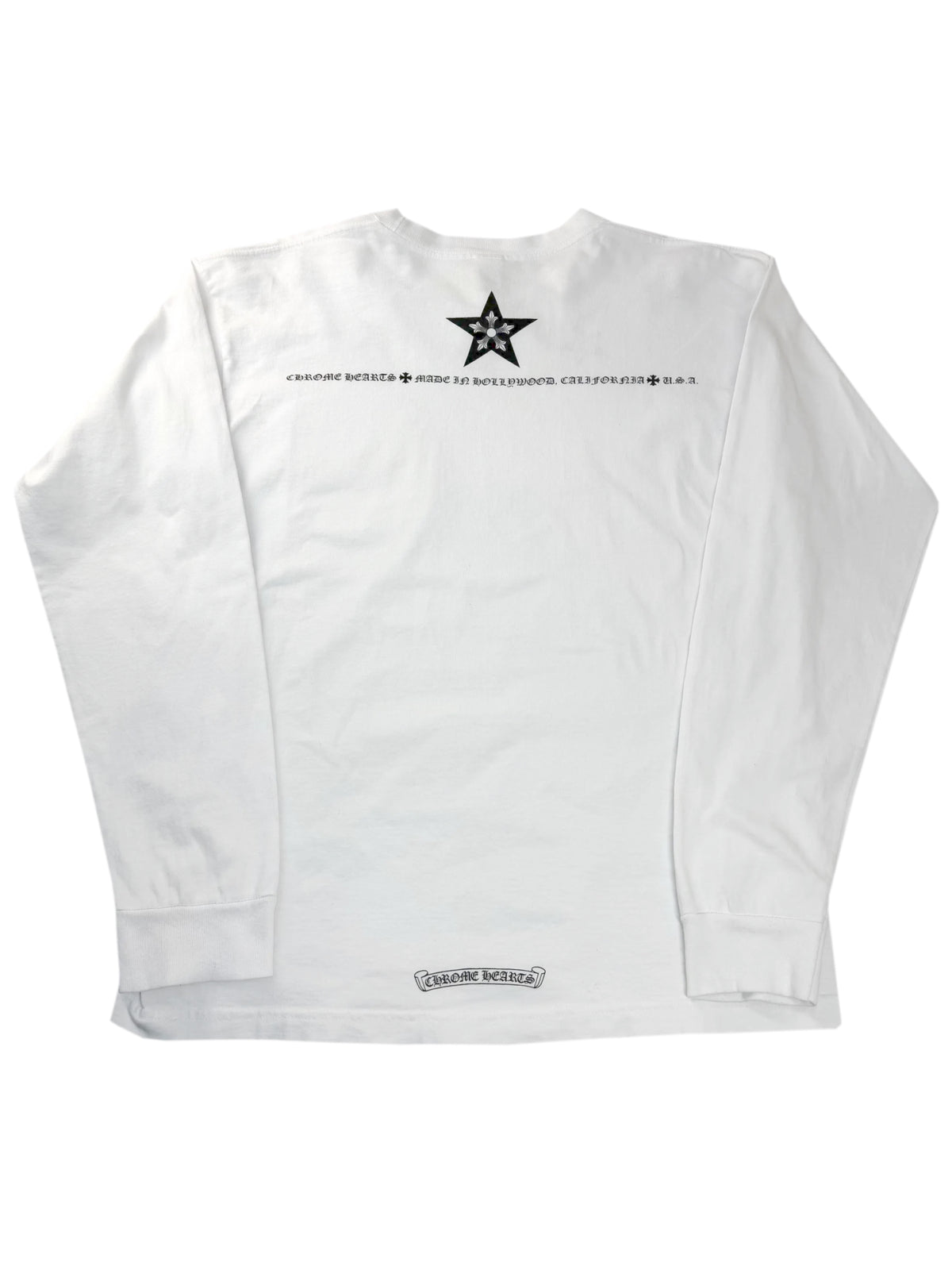 Chrome Hearts Star Collar LS Tee White