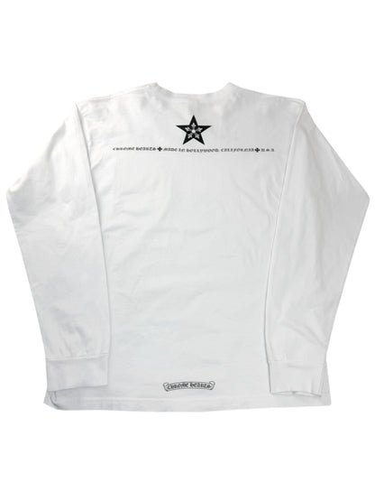Chrome Hearts Star Collar LS Tee White