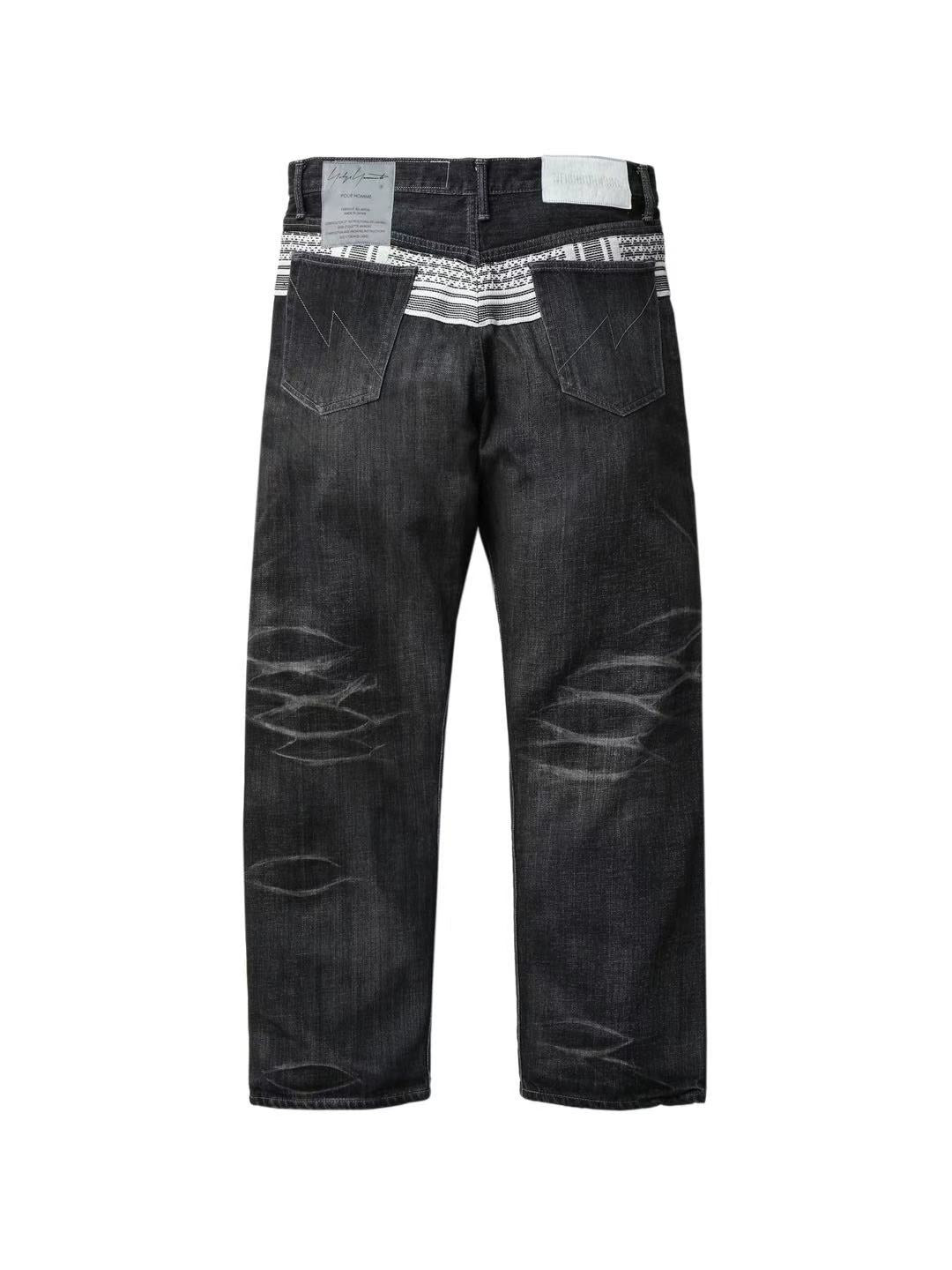 Neighborhood x Yohji Yamamoto Savage Denim DP Basic Pants Black