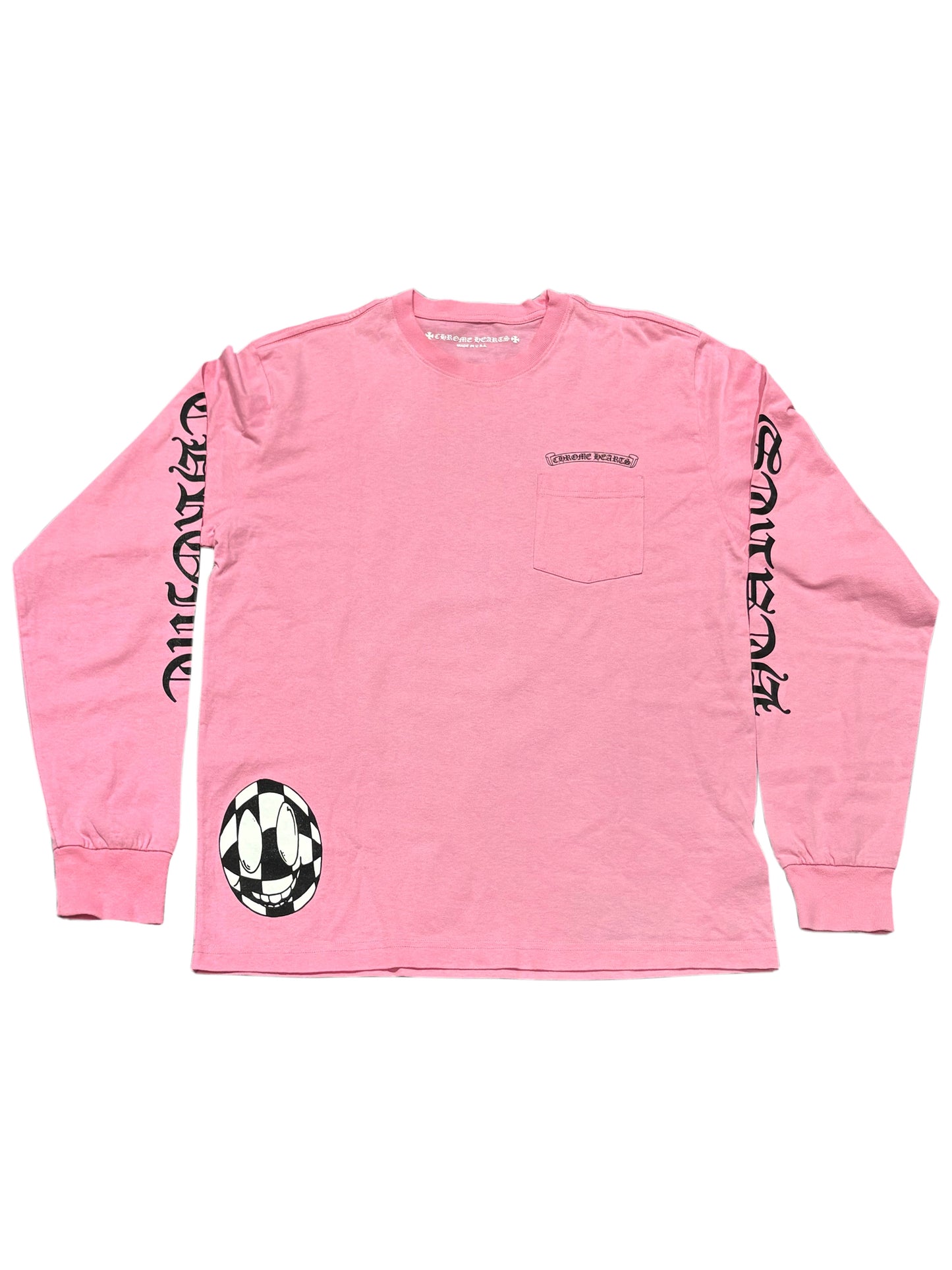 Chrome Hearts Matty Boy Vanity LS Tee Pink L C219050247-Used