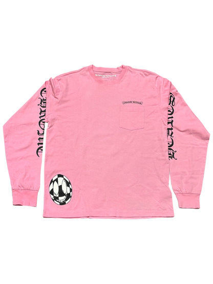 Chrome Hearts Matty Boy Vanity LS Tee Pink L C219050247-Used