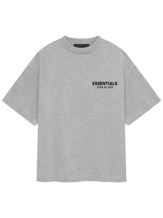 Essentials 25Ss Kids Jersey Crewneck Tee Light Heather