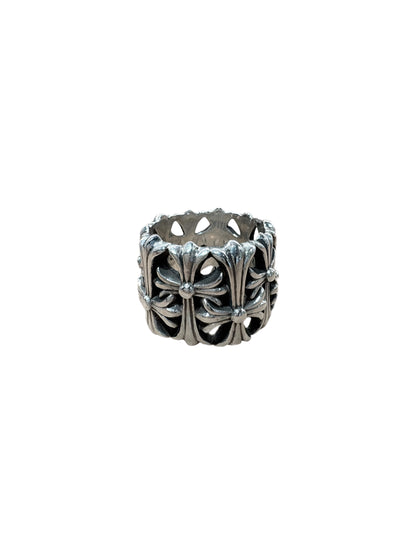 Chrome Hearts Cemetery Silver Ring US 12 C5209808-Used