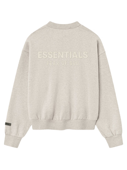Essentials 25FW Classic Fit Fleece Crewneck Heather Stone