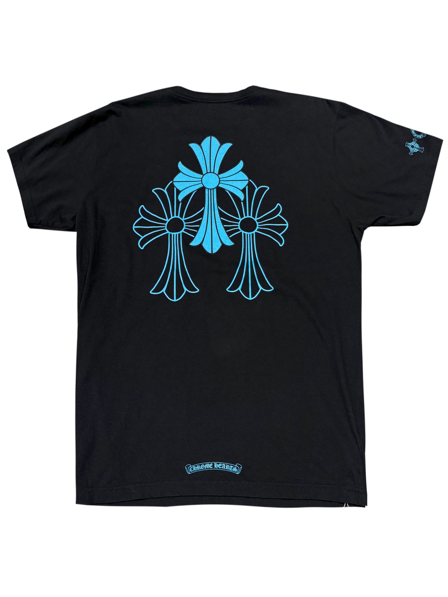 Chrome Hearts Blue Triple Cross Tee Black L C118696943-Used