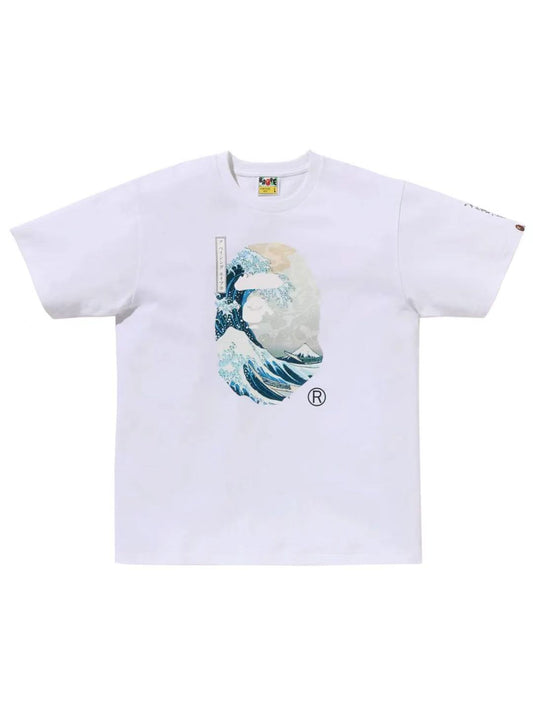 Bape x Ukiyo-E Ape Head Tee 1 White