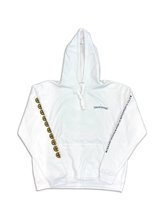 Chrome Hearts Yellow Cross Hoodie White