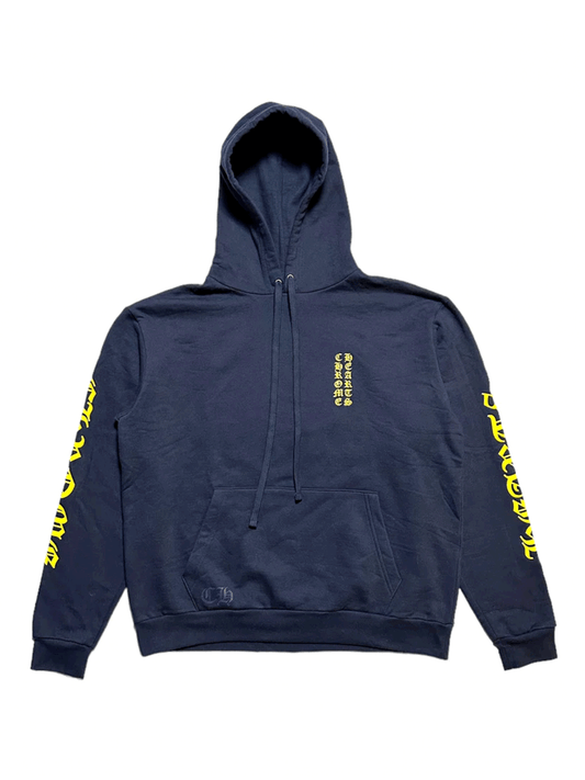 Chrome Hearts Logo Hoodie Navy