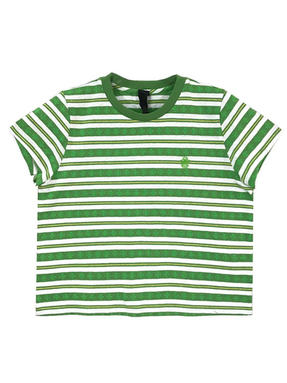 Chrome Hearts Dagger Logo Stripe (Women) Tee Green